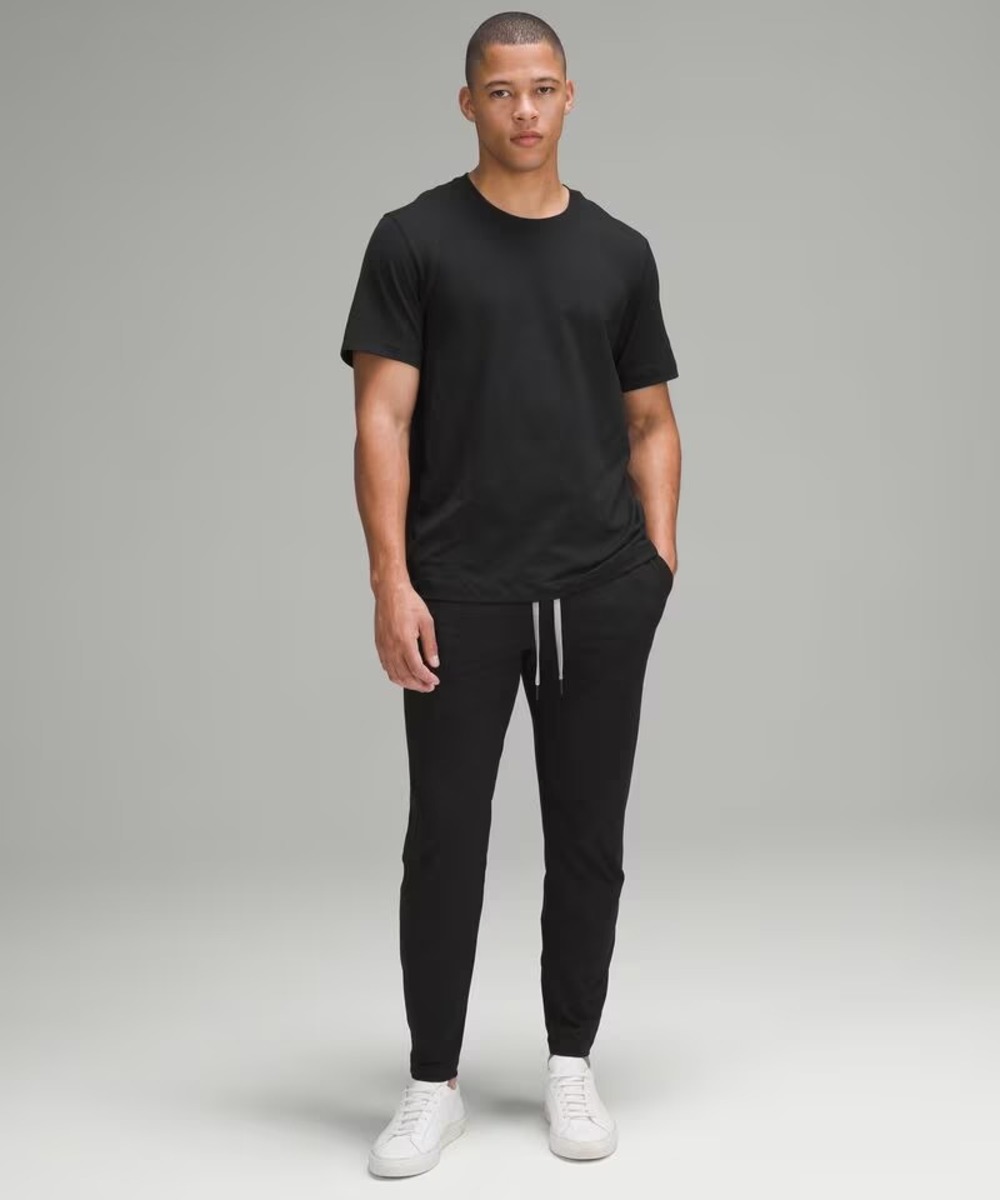 lululemon Soft Jersey Tapered Pant Men's XS Black Jogger Lounge Pants